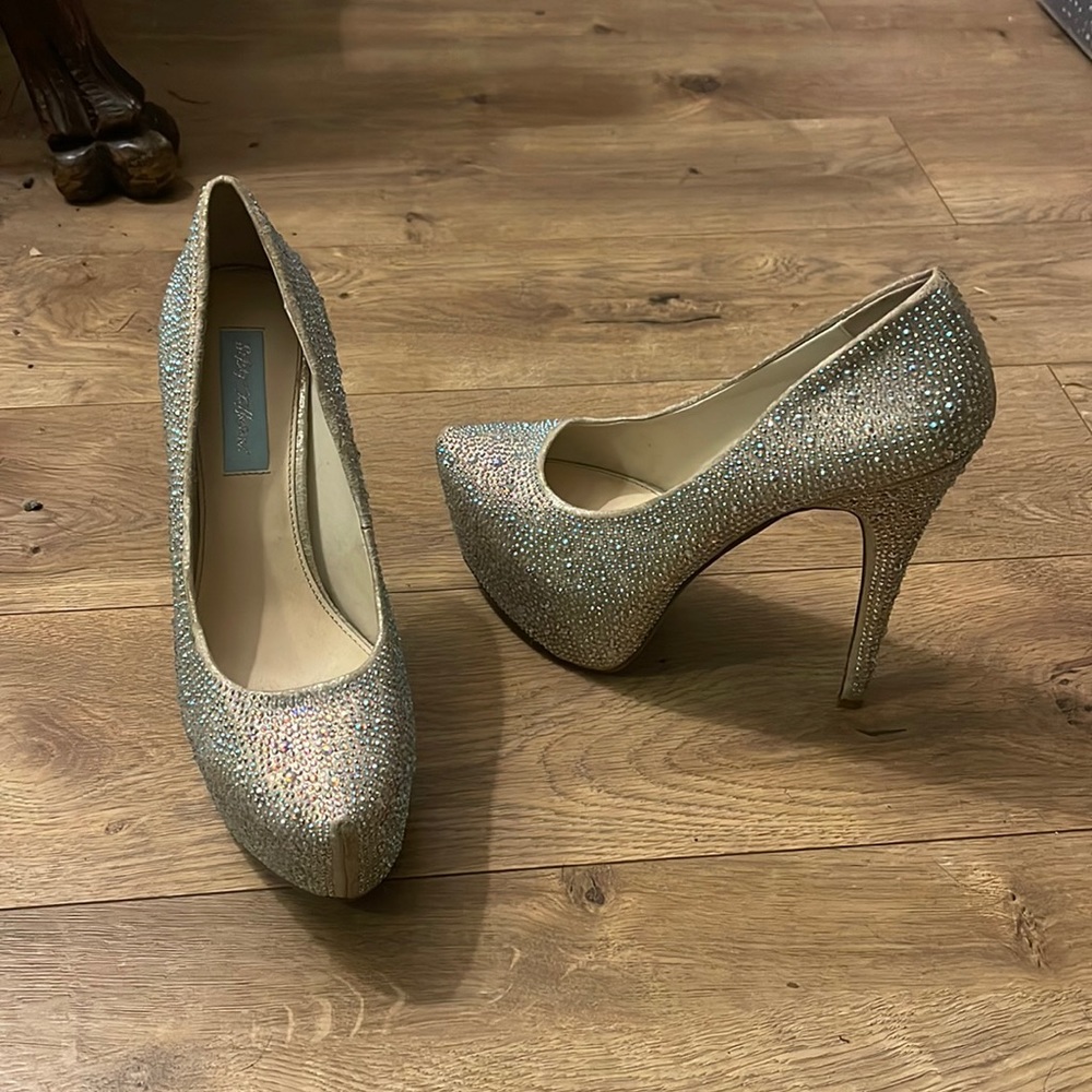Betsy Johnson diamond stilettos